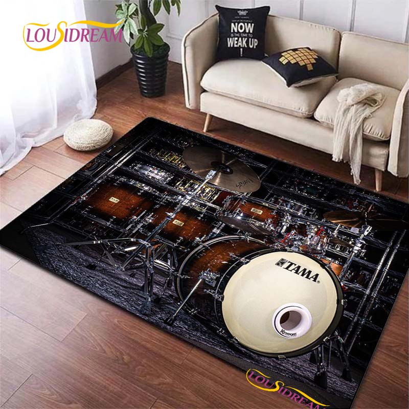 Drums Brand Carpet for Living Room Bedroom Rugs Kitchen Kids Door Unslip Floor Mats Birthday gift photography props Alfombra Rug