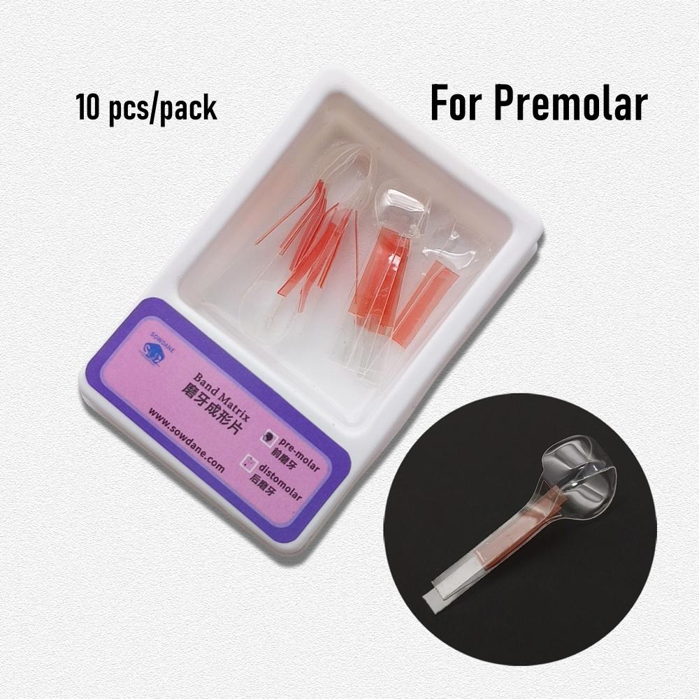 Dental Self-Adhesive Transparent Sectional Contoured Matrix  Twin Anterior Matrice Matrix  for Premolar Molars Polyester Matrices