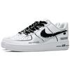 Nike Air Force 1 Leather Abrasion Resistant Low top Skateboard Shoes Men's Black White CW2288-111(Team260-QD)