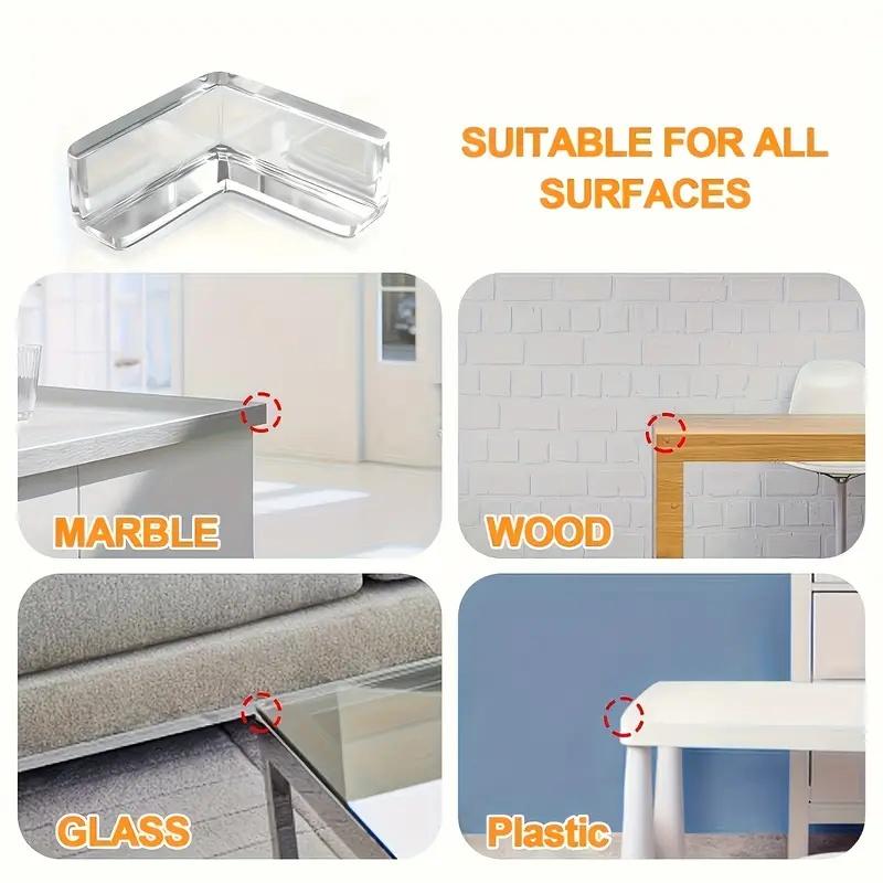 5/10PCS Clear Anti-collision Coffee Table Furniture Corner Protectors Soft Corner Sheathing Living Room Decor
