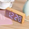 LED Electronic Clock Simple and Fashionable Alarm Clock Bedside Mute Clock Large Font Solid Wood Clock