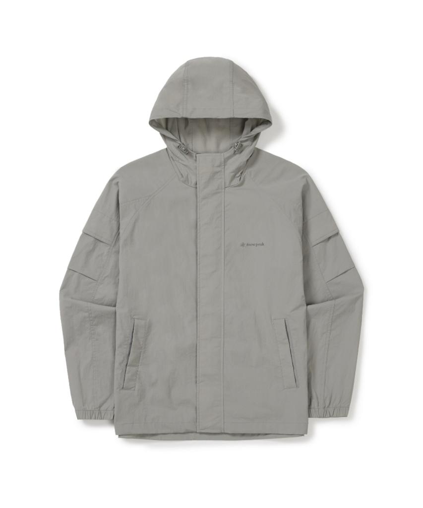 Snowpeak Apparel Root Sleeve Pocket Windbreaker (S26Mmrwb62) Fog Gray