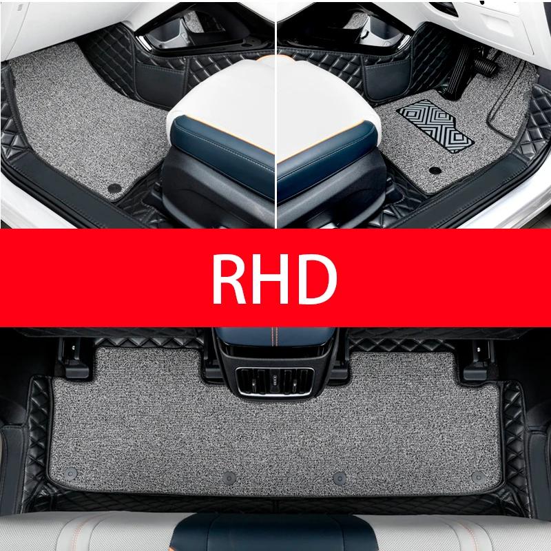 For BYD Seal U Sealion 6 Song Plus 2024 2025 RHD Car Floor Mats Carpet PU Leather Foot Pad Interior Floorliner Auto Accessories