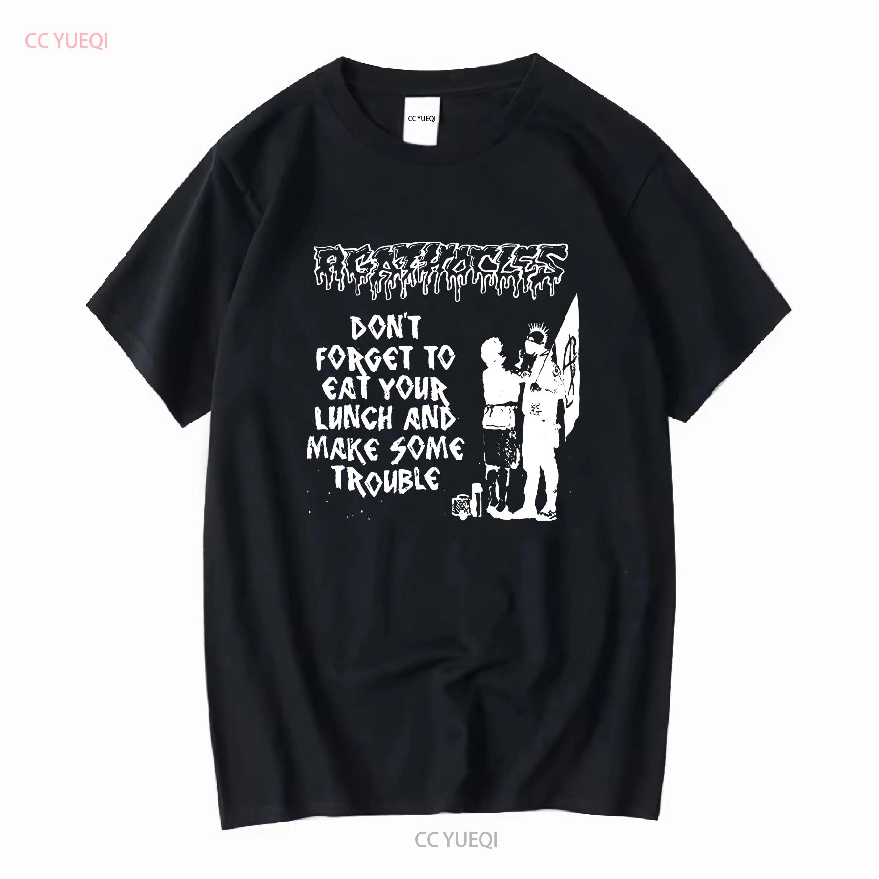 

AGATHOCLES HAGGUS SPLIT T Shirt Cotton Black Men S to 5XL PM989 vintage Washed Slightly streetwear designer clothes Breathable 4XL