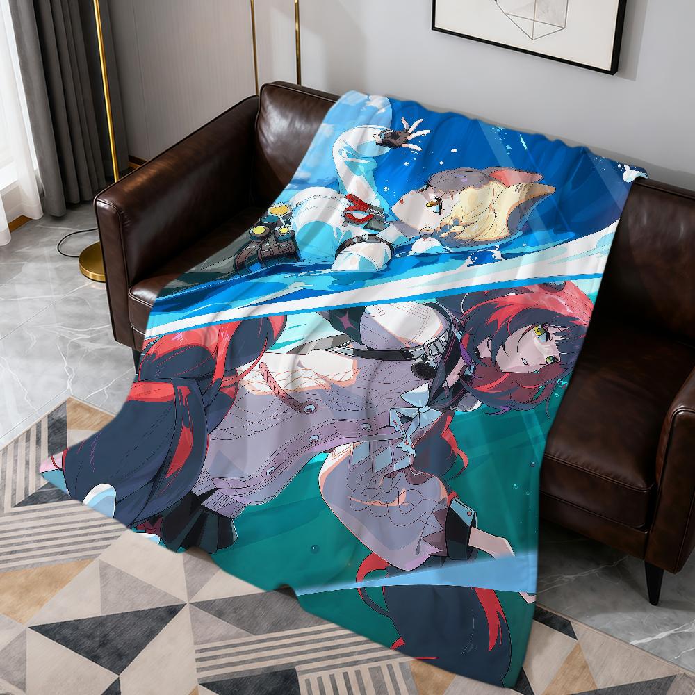 Ukinami Yuzuha Alice cp carino Zenless Zone Zero morbida calda coperta di peluche divano soggiorno animale domestico hogar camera da letto regalo casa Auto portatile