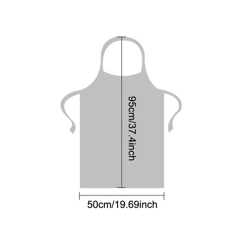 25Pcs Disposable Aprons Clear Plastic Art Apron Waterproof For Adults Kids Painting Party Cooking Housework Picnic Diy Craft