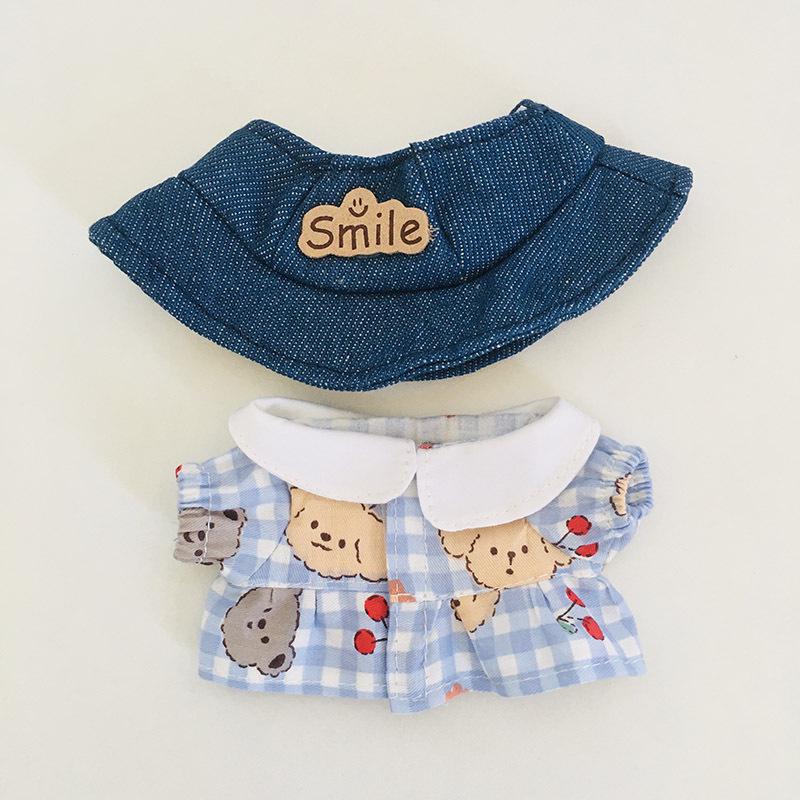 בגדי בובת קטיפה ויניל חמודה 17 ס"מ קופסה עיוורת - תליון LaBuBu שמלת אביזרים