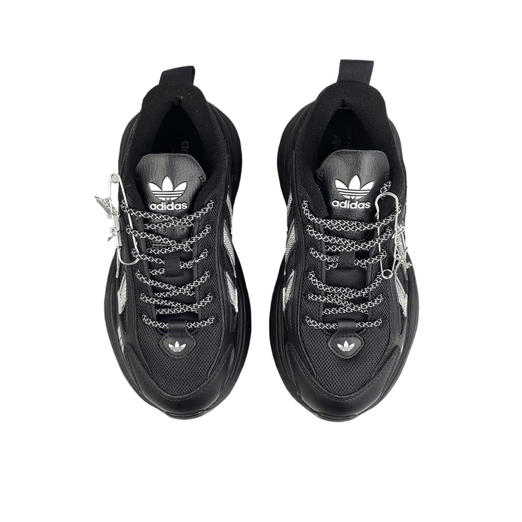 Adidas Originals OZGAIA Slip Resistant Low top Casual Shoes Women's Black Silver IG6045(Team401-)