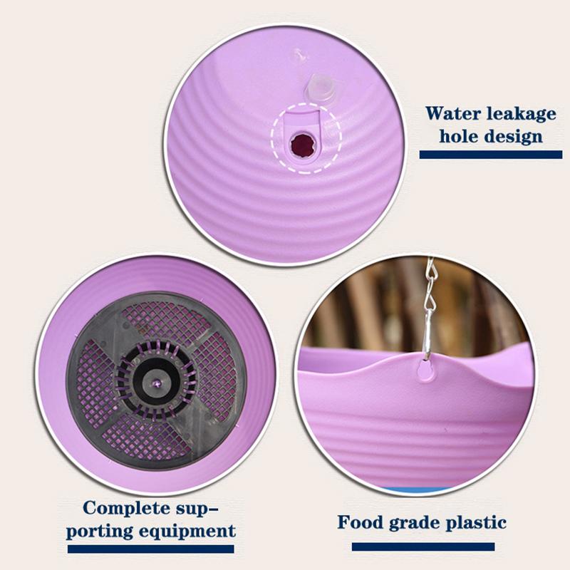 Závěsný květináč na orchideje s řetězem PP plastový závěsný koš květináč závěsný nástěnný zelený květináč se sukulentním květináčem