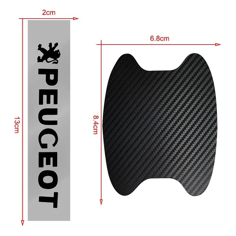 Autoaufkleber Auto Türaufkleber Auto Griff Kratzschutz Schutzfolie 8 Stück Auto Styling Für Peugeot 206 307 308 3008 207 208 407