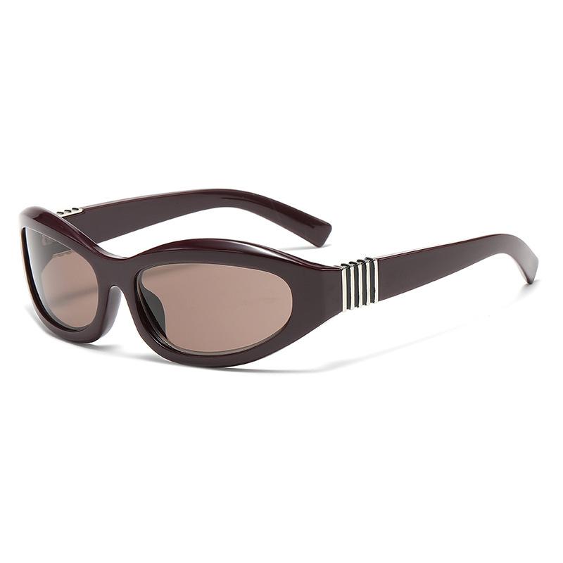 Cat-eye women s curved sunglasses, fashionable sunshade sunglasses, headband sunglasses вино красного