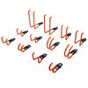 12pcs Wall Hooks Electric Hose Storage Tool Wall Mounted Strong Load Bearing Perforated Hook for Garage Courtyard