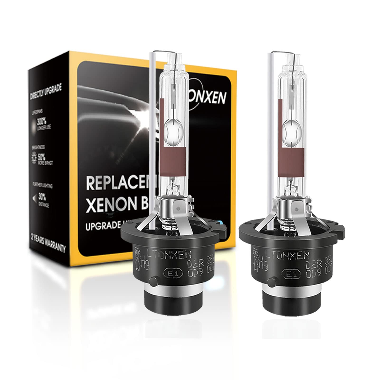 LTONXEN D2R HID Bulb Instant Start HID Bulb Vehicle Inspection D2R 6500K