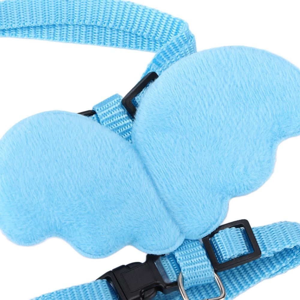 Boucle de sécurité Harnais pour animaux de compagnie Laisse Ensemble de laisses pour volaille Bleu Harnais de promenade extérieur Poulet