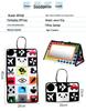 Aipinqi Baby Funhouse Mirror Cloth Book: Car Hanging Toy with Foldable Pendant for Back Seat