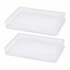 Clear A3/A4/8K Document Storage Box, Stackable Plastic File Organizer for Office and Home A3