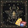 Butterfly Star Pattern Tarots Card Tablecloth Altars Cloth Altars Cloth Divinations Card Table Cloth Tapestry Easy Use