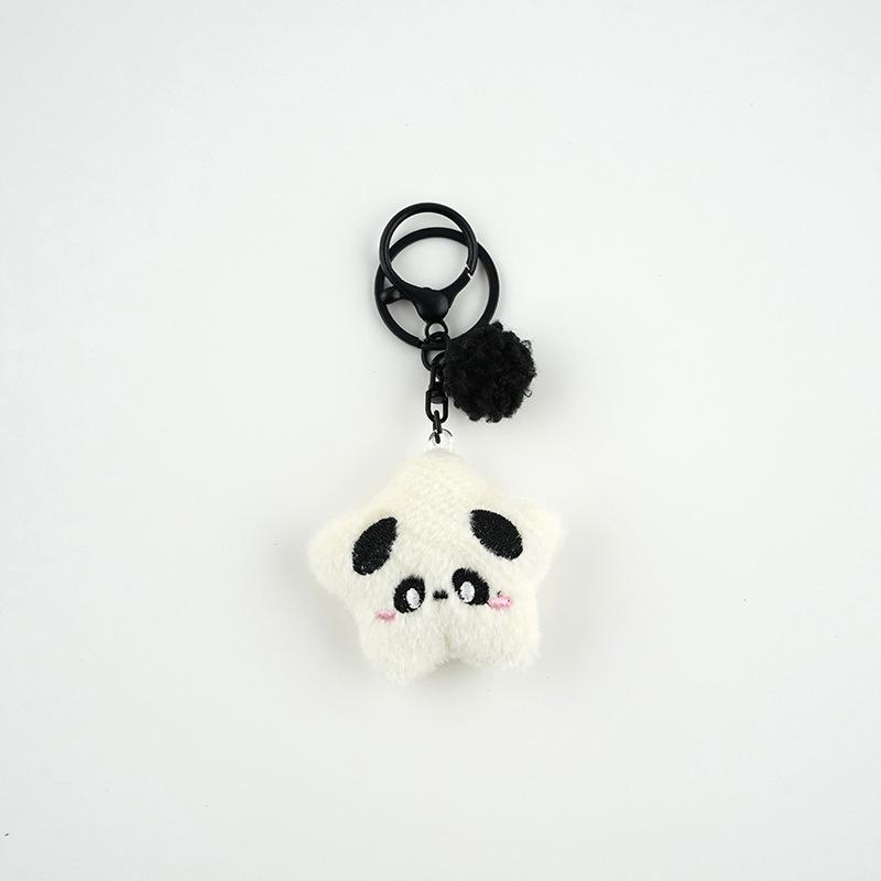 

Cartoon Animal Star Plush Keychain Cute Stuffed Doll Keyring Lovely Bag Pendant Backpack Hanging Decoration Couple Gifts білий