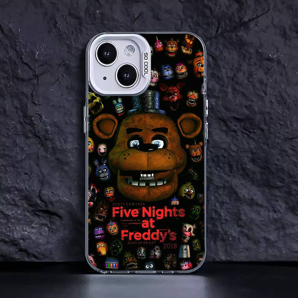 Amine Fnaf Fives-nights-At-Freddys Handyhülle Für iPhone 16 15 14 13 12 11 Pro Max Matt Stoßfest Rückseite Anti-Fall Mattes Cover
