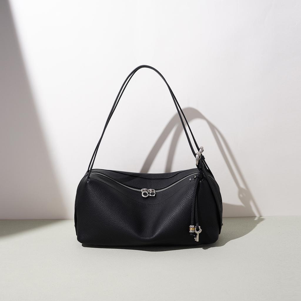 2026 New Autumn and Winter Leather Bento Bag Fashion Handbag Versatile Shoulder Underarm Commuter Bag