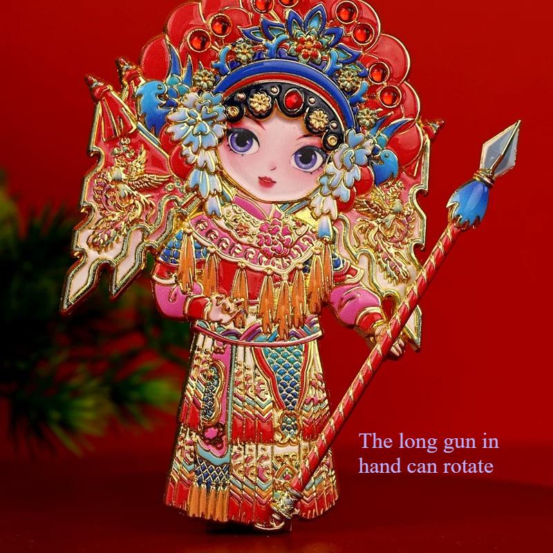 Beijing Opera Character Refrigerator Sticks, Opera Noble Consort Decoration Magnetic Sticks, Beijing Cultural and Creative Industry