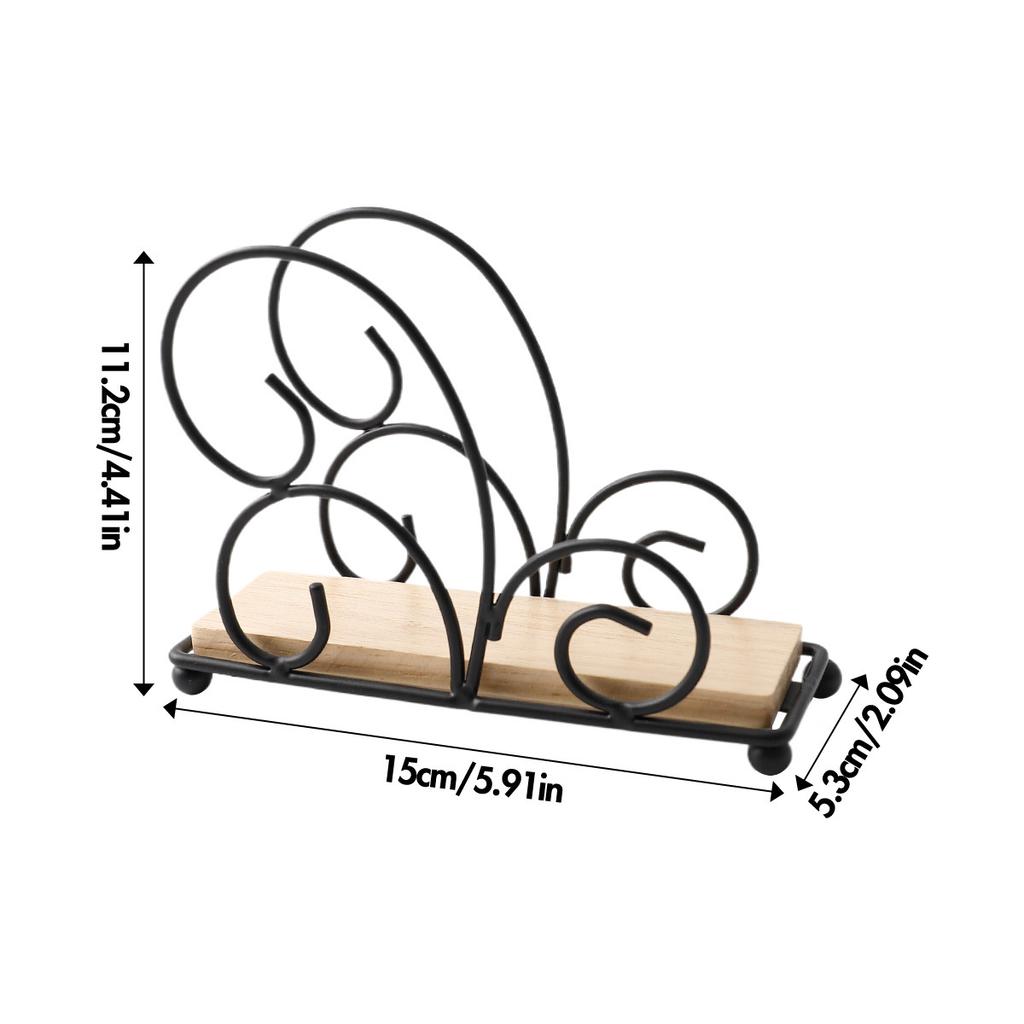 Nordic Cloud-Shaped Napkin Holder 3D Wrought Iron Hollow-Out Tissue Stand for Hotel Restaurant Decor