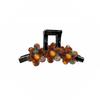 Tortoise Shell Acetic Acid Hair Claw Three Flower Non-Slip Grip Floral Shark Clip Large Size Strong Spring Acetate Hairpins