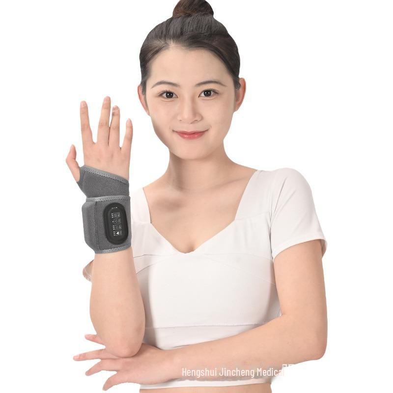 Electric Heated Graphene Wristband Hand Massager with Intelligent Moxibustion