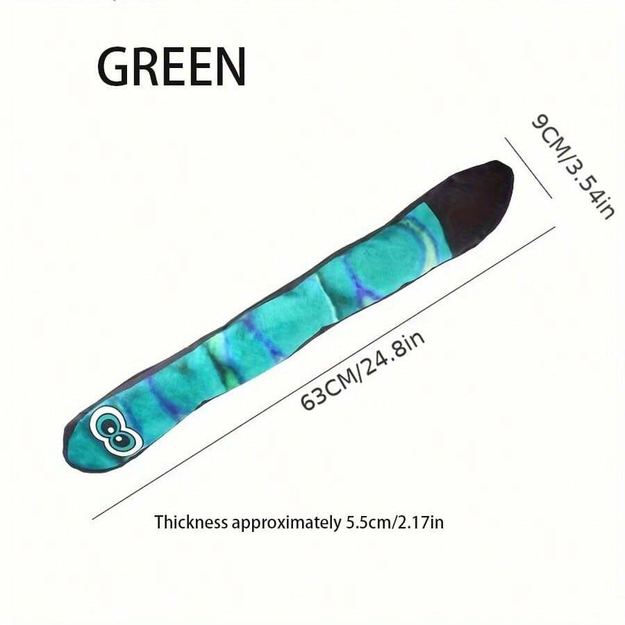 

Прочная плюшевая пищалка для собак Змея с большими глазами XS