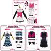 Monster High Frankie Stein Cosplay Kostüm Mit Kleid Und Accessoires Für Anime Rollenspiel