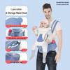Multifunctional Baby Carrier with Horizontal Hold & Waist Stool Storage