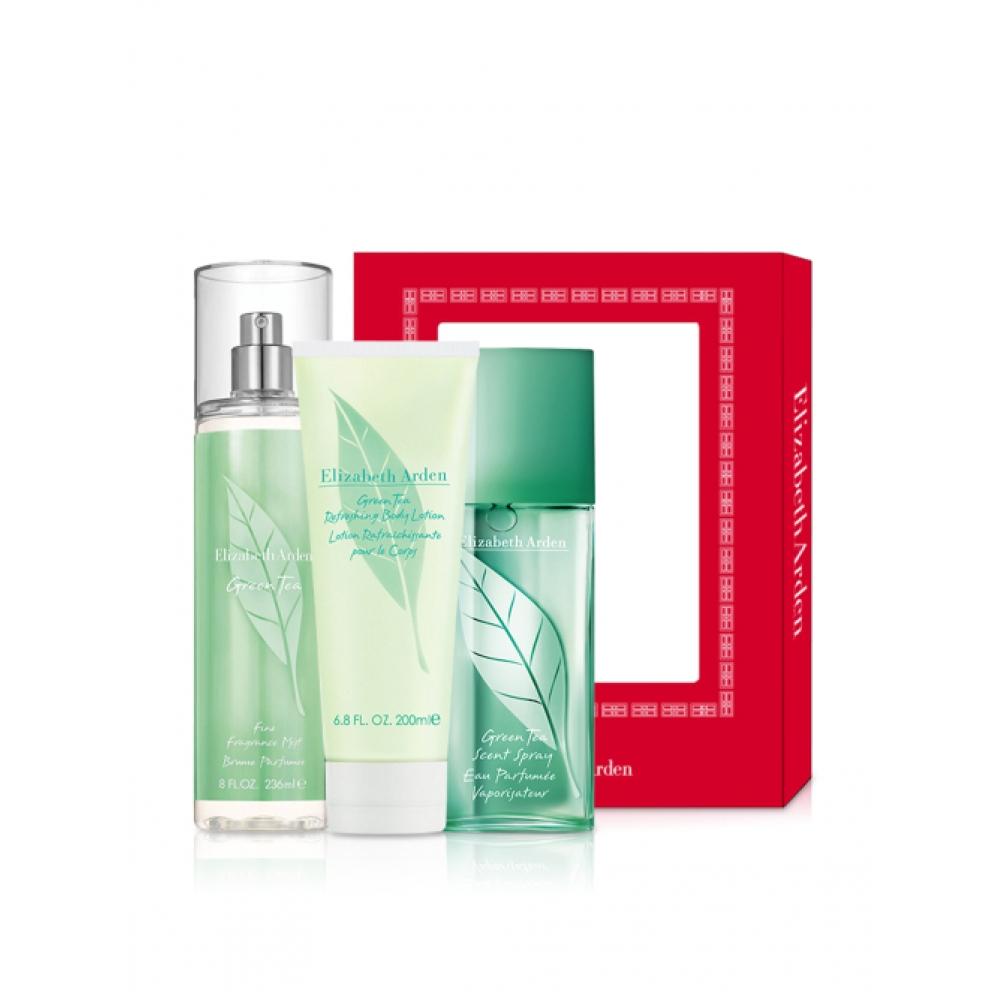 Elizabeth Arden [3pack] Green Tea Scent Spray Edc 100ml + Green Tea Refreshing Body Lotion 200ml + Green Tea Body Mist 236ml FREE