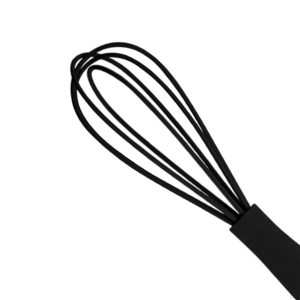 Egg Beater Utensil Non Scratch Tool Wire Whisk Silicone for Beating Frothing Blending