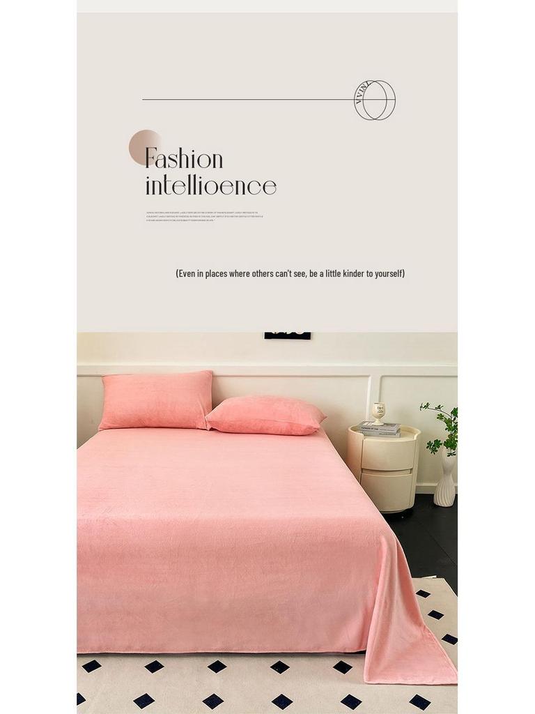 Winter Plüsch Korallenfleece Samtdecke - Doppelgröße, Dick & Warm für Wohnheime und Gemütliche Betten
