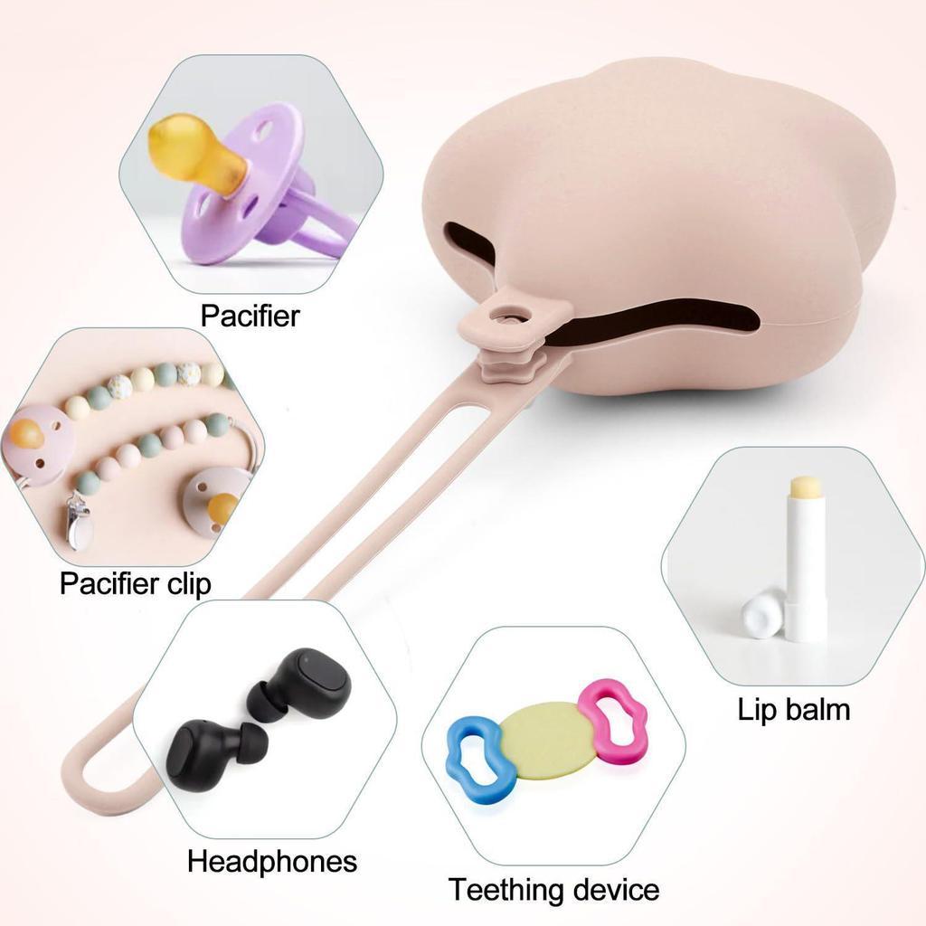 Starfish Silicone Pacifier Storage Box for Outings