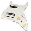 Musiclily Pro SE Prewired Pickguard Alnico 5 Humbucker and Mini Toggle Switch Set for Strat Electric Guitar Aged White ST-HH-OMHA 3-Ply