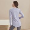 Top da Yoga e Fitness da Donna a Manica Lunga Slim-Fit