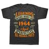 Legend 1964 Birthday Gifts 61 Year Old 61th Bday Present T Shirts Summer Graphic Streetwear Short Sleeve Tshirt Mens Clothing