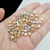 6mm 100~400pcs Star Shape CCB Beaded Gold Silver Plated Loose Beads For Jewelry Making DIY Necklace Bracelets Accessories