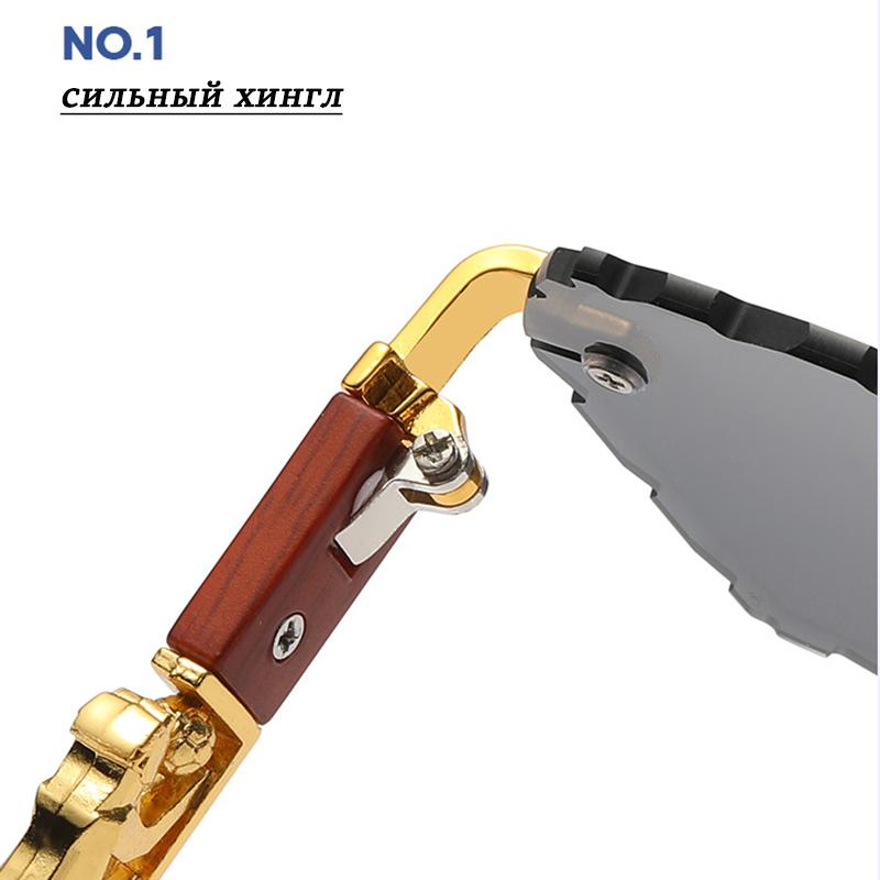 Occhiali da Sole Rettangolari Punk Senza Montatura con Motivo Ondulato Uomo Moda Vintage Trendy Occhiali da Sole Occhiali Senza Montatura UV 400