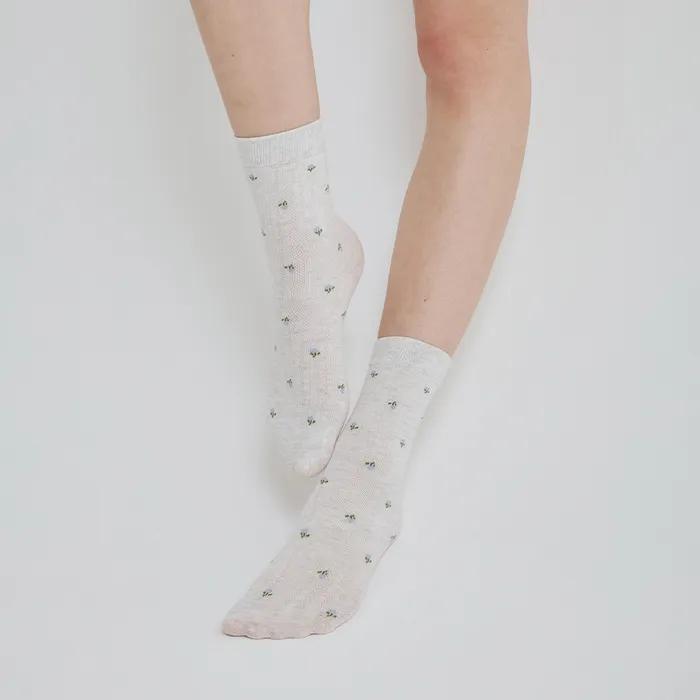 Daisy Crew Socks_5 Colors
