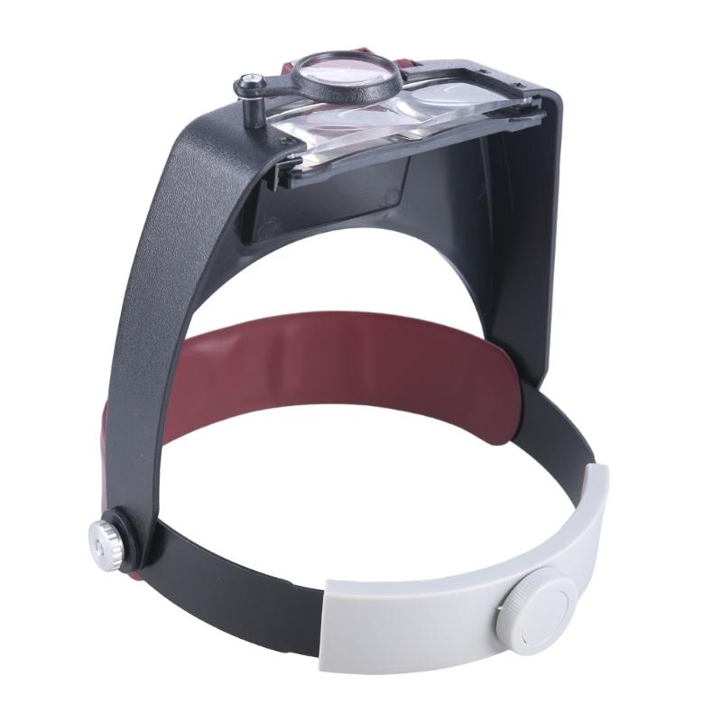 Magnifying Glasses LED Light Lamp Head Loupes Jewelerr Headband Magnifier Eye Glasses Optical Glass Tool 1.5/3/6.5/8X
