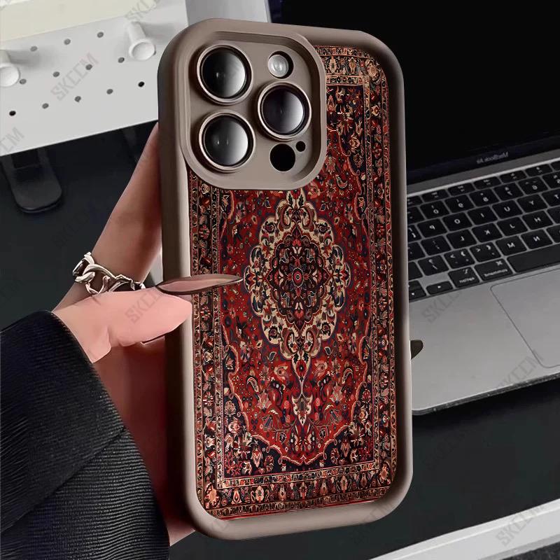 Dark Totem Pattern Silicone Phone Case for Samsung Galaxy S25 Ultra S24 FE S23 Plus S22 S21 S20 A15 A35 A54 A55 5G Soft Cover