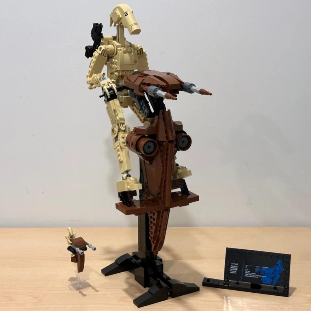 

MINISO 2025 новый Боевой дроид 75428 1088 деталей Детский подарок