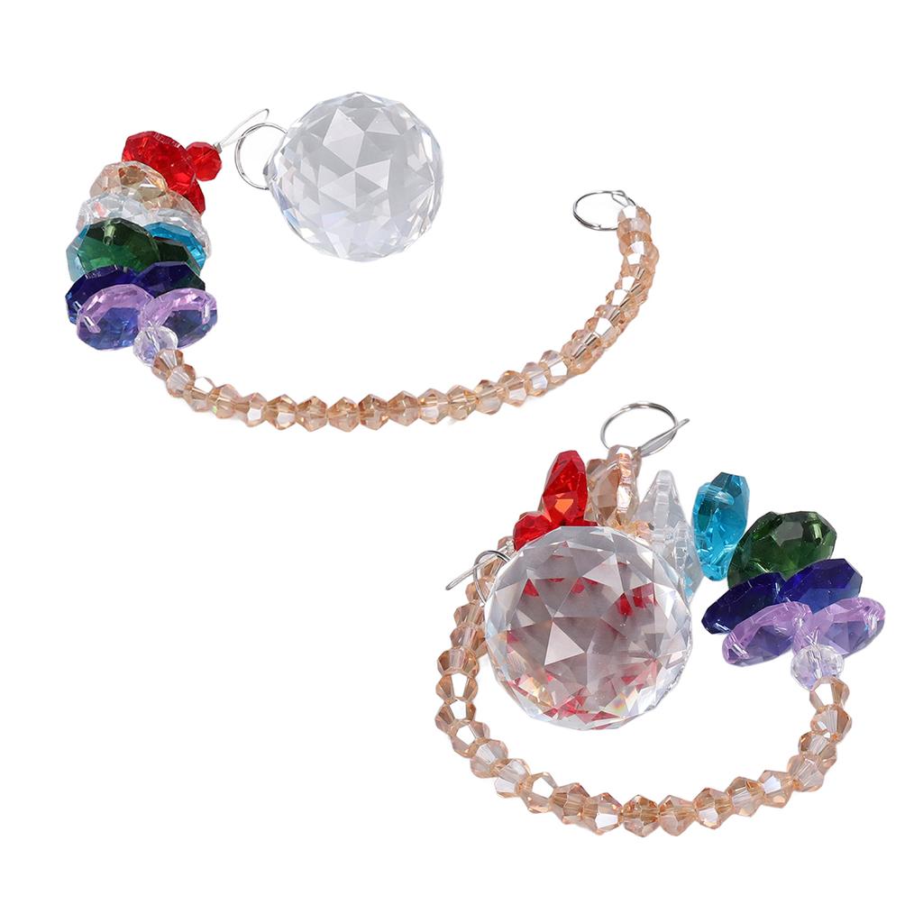Sun Catcher Drop Shaped Color Prism Chandelier Sun Catcher Car Window Decoration Pendant