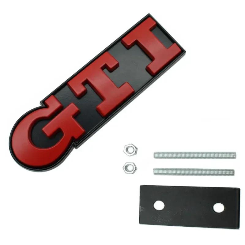 For VW VOLKSWAGEN 2026 New 1Pcs Car Metal Badge Sticker Front Grille Decal Decoration For VW GTI Passat B6 Golf Mk7 Polo Tiguan