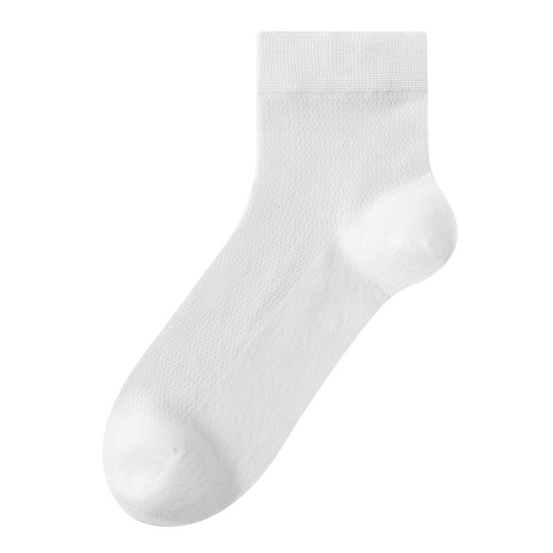 Męskie wiosenno-letnie ultracienkie chłodne siateczkowe oddychające 7A antybakteryjne i antyzapachowe skarpety biznesowe