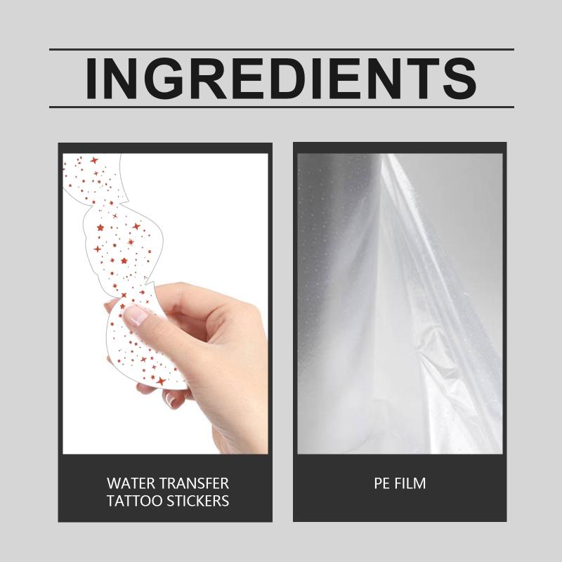 Red Irregular Glitter Freckle Sticker Waterproof Facial Spot Temporary Tattoo for Girls Women Festival Makeup