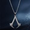 Rostfritt Stål Assassin Syndicate Creed DIY Hänge Spel Film Anime Cosplay Halsband Herr Smycken Gåva