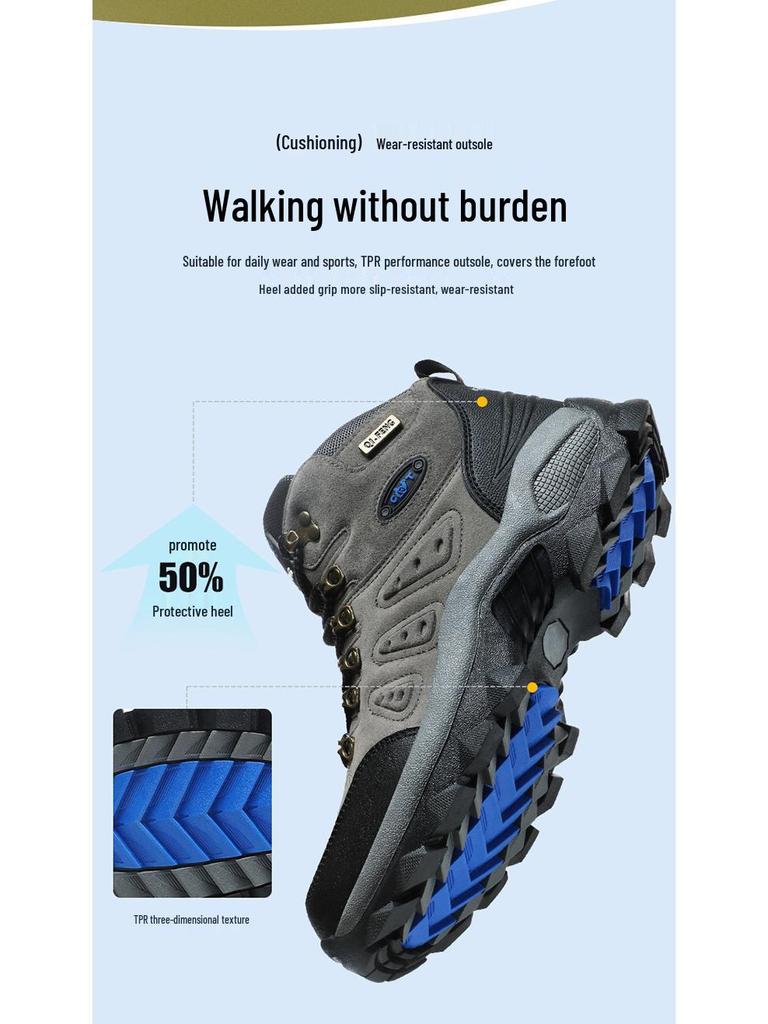 Plus Size Autumn/Winter High-Top Hiking Boots for Couples